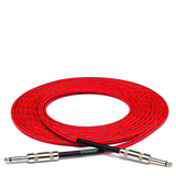HOSA Cloth Guitar Cable( Straight to Straight) - Red-Green