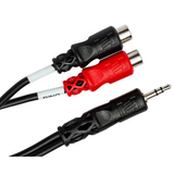 HOSA Stereo Breakout 3.5 mm TRS to Dual RCAF