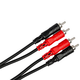 HOSA Stereo Interconnect Dual RCA to Dual RCA (Straight to Straight) - 2m