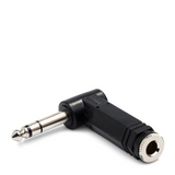 HOSA Right-angle Adaptor 1/4 in TRS to 1/4 in TRS