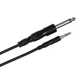 HOSA Mono Interconnect 1/4 in TS to 3.5 mm TRS - 3ft / 0.9m