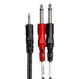 HOSA Stereo Breakout 3.5 mm TRS to Dual 1/4 in TS - 3ft / 0.9m