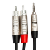 HOSA Pro Stereo Breakout REAN 3.5 mm TRS to Dual RCA - 3ft / 0.9m