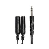 HOSA Y Cable 1/4 in TRS to Dual 1/4 in TRSF