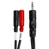 HOSA Stereo Breakout 3.5 mm TRS to Dual 3.5 mm TSF
