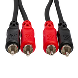 HOSA Stereo Interconnect Dual RCA to Dual RCA (Straight to Straight) - 2m