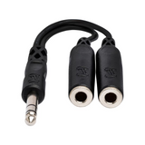 HOSA Y Cable 1/4 in TRS to Dual 1/4 in TRSF