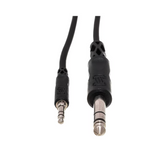HOSA Stereo Interconnect 3.5 mm TRS to 1/4 in TRS - 5ft / 1.5m