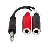 HOSA Stereo Breakout 1/4 in TRS to Dual 1/4 in TSF