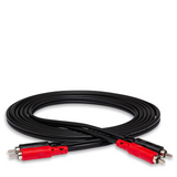 HOSA Stereo Interconnect Dual RCA to Dual RCA (Straight to Straight) - 2m