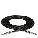 HOSA Cloth Guitar Cable( Straight to Straight) - Black-Gold