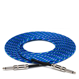 HOSA Cloth Guitar Cable( Straight to Straight) - Blue-Green-White