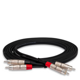 Hosa Pro Stereo Interconnect Dual REAN RCA to Dual REAN RCA - 10ft / 3.0m