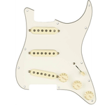 FENDER PRE-WIRED STRAT PICKGUARD ORIGINAL '57/'62 SSS PARCHMENT