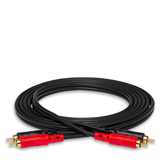 HOSA Stereo Interconnect Dual RCA to Dual RCA (Straight to Straight) Gold-plated Contacts - 1m