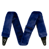 FENDER STRAP 2 inch POODLE PLUSH STRAP BLUE