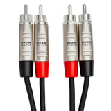 Hosa Pro Stereo Interconnect Dual REAN RCA to Dual REAN RCA - 10ft / 3.0m