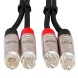 HOSA Pro Stereo Interconnect Dual REAN RCA to Dual REAN RCA - 20ft / 6.0m