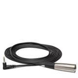 HOSA Microphone Cable Right-angle 3.5 mm TRS to XLR3M - 5ft / 1.5m