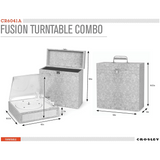 Crosley Fusion Turntable + Case Combo Watercolor