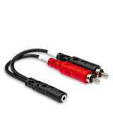 HOSA Stereo Breakout 3.5 mm TRSF to Dual RCA