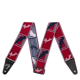 FENDER STRAP 2 inch WEIGHLESS MONOGRAMMED RED/WHITE/BLUE