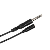 HOSA Headphone Adaptor Cable 3.5 mm TRS to 1/4 in TRS - 25ft / 7.6m