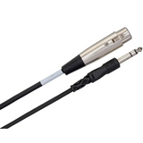 HOSA Balanced Interconnect XLR3F to 1/4 in TRS - 10ft / 3.0m