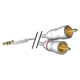 Inakustik Star 3.5mm Mini Jack > 2 x RCA White - 1.5m