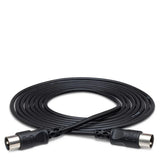 HOSA MIDI Cable 5-pin DIN to 5-pin DIN (Straight to Straight) Black - 15ft / 4.5m