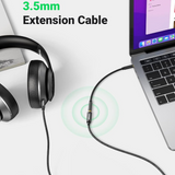 UGREEN AV118 3.5 mm Male to 3.5 mm Female Black - 1.5m