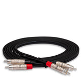 HOSA Pro Stereo Interconnect Dual REAN RCA to Dual REAN RCA - 15ft / 4.5m