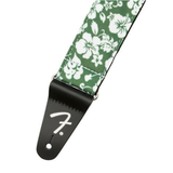 FENDER STRAP 2 inch HAWAIIAN STRAPS GREEN FLORAL