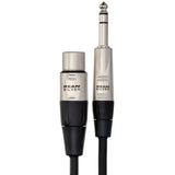 HOSA Pro Balanced Interconnect REAN XLR3F to 1/4 in TRS - 20ft / 6m