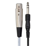 HOSA Balanced Interconnect XLR3F to 1/4 in TRS - 5ft / 1.5m
