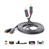 UGREEN AV104 2RCA to 2RCA Audio Cable Black - 1.5m