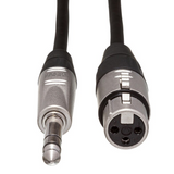 HOSA Pro Balanced Interconnect REAN XLR3F to 1/4 in TRS - 3ft / 0.9m