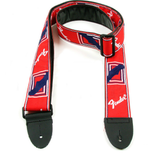 FENDER STRAP 2 inch WEIGHLESS MONOGRAMMED RED/WHITE/BLUE