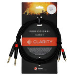 Clarity 2xJACK-2xRCA-B - 3m