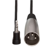 HOSA Microphone Cable Right-angle 3.5 mm TRS to XLR3M - 5ft / 1.5m