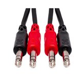 HOSA Stereo Interconnect Dual 1/4 in TRS to Dual 1/4 in TRS - 2m