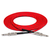 HOSA Cloth Guitar Cable( Straight to Straight) - Red-Green