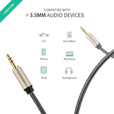 UGREEN AV125 3.5 mm to 3.5 mm Audio Cable Braided - 0.5m