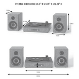 Crosley Alto Shelf System Walnut