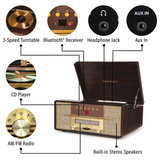 Crosley Rhapsody Entertainment Center Mahogany