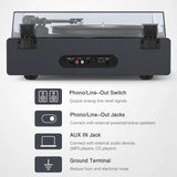 1 by ONE All-In-One Turntable LP03A - Matte Black