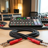 HOSA Stereo Interconnect Dual 1/4 in TRS to Dual 1/4 in TRS - 4m