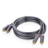 UGREEN AV104 2RCA to 2RCA Audio Cable Black - 1.5m