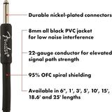 FENDER CABLE PROFESSIONAL 18.6 ft BLACK