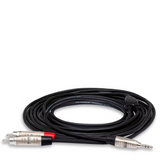 HOSA Pro Stereo Breakout REAN 3.5 mm TRS to Dual RCA - 10ft / 3.0m